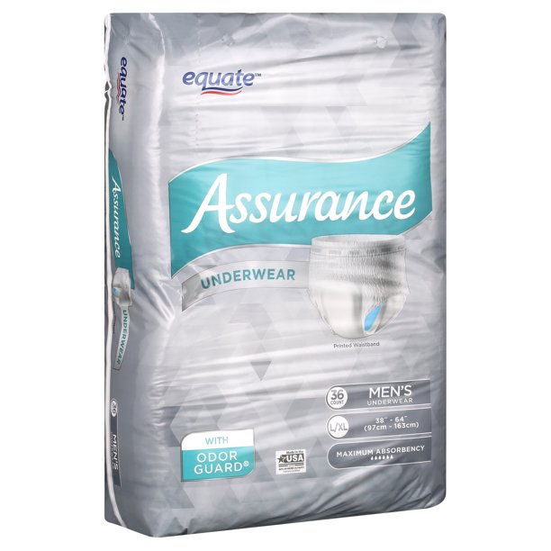 Assurance Incontinence Underwear For Men Size Large/XL, 18 Count Each Lot  Of 3