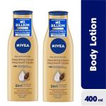 NIVEA Nourishing Cocoa Body Lotion For Women - 400ml (Pack Of 2)