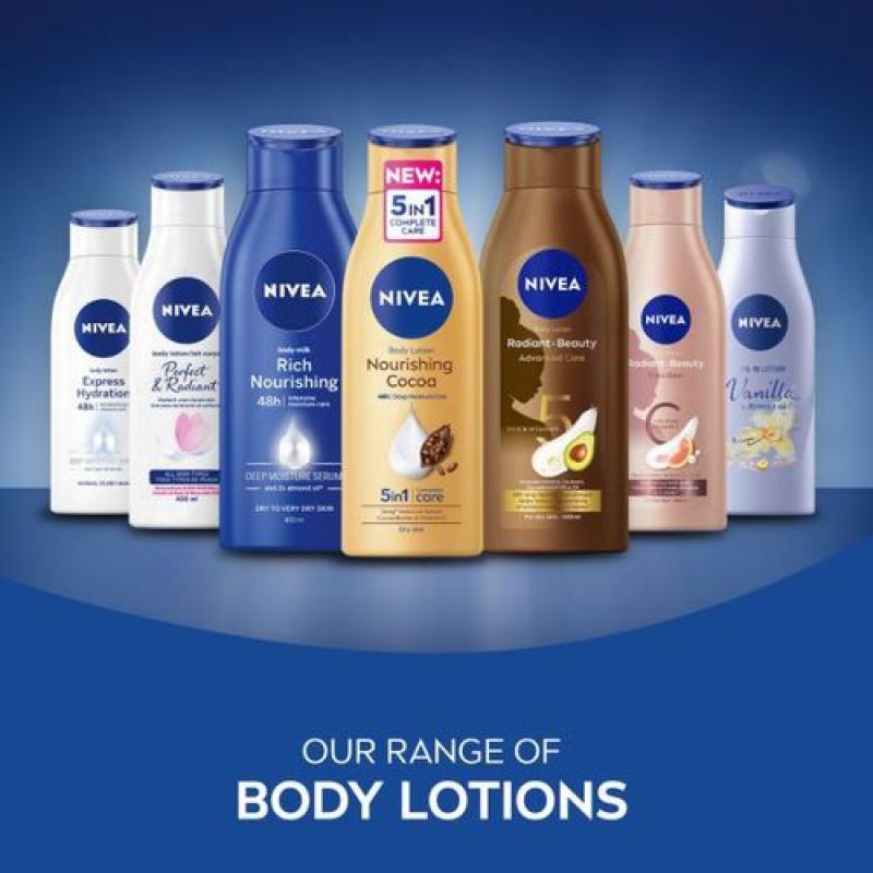 NIVEA Nourishing Cocoa Body Lotion For Women - 400ml (Pack Of 2)