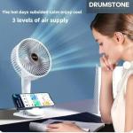 RHRB 4-in-1 Portable Clip Fan, 3 Speed Adjustable Multi-scene Cooling Fan with Detachable Washable Cover