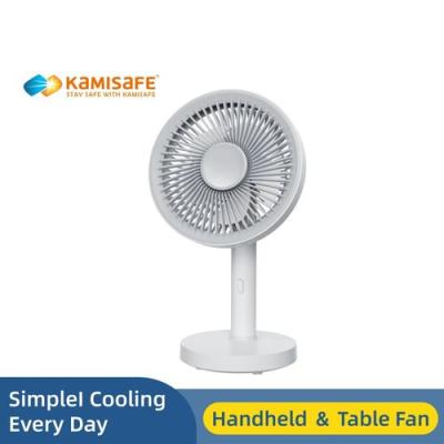 Kamisafe Rechargeable Portable Handheld Fan – 2-in-1 Mini Table Fan with 3-Speed Cooling, Lightweight Quiet Airflow & Type-C Charging