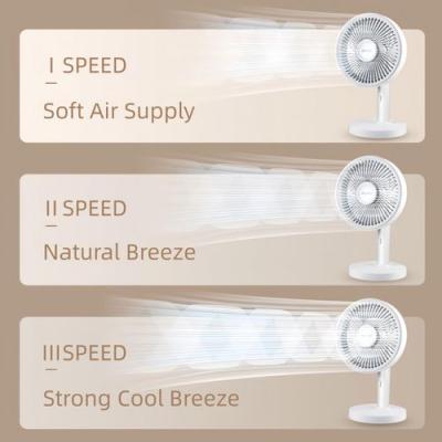 Kamisafe Rechargeable Portable Handheld Fan – 2-in-1 Mini Table Fan with 3-Speed Cooling, Lightweight Quiet Airflow & Type-C Charging