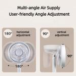 Kamisafe Rechargeable Portable Handheld Fan – 2-in-1 Mini Table Fan with 3-Speed Cooling, Lightweight Quiet Airflow & Type-C Charging