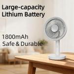 Kamisafe Rechargeable Portable Handheld Fan – 2-in-1 Mini Table Fan with 3-Speed Cooling, Lightweight Quiet Airflow & Type-C Charging