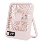 Q3 6 Inches Rechargeable Table Fan Digital DIsplay Desktop Fan