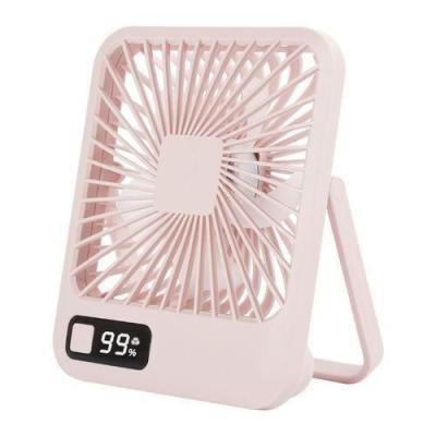 Q3 6 Inches Rechargeable Table Fan Digital DIsplay Desktop Fan