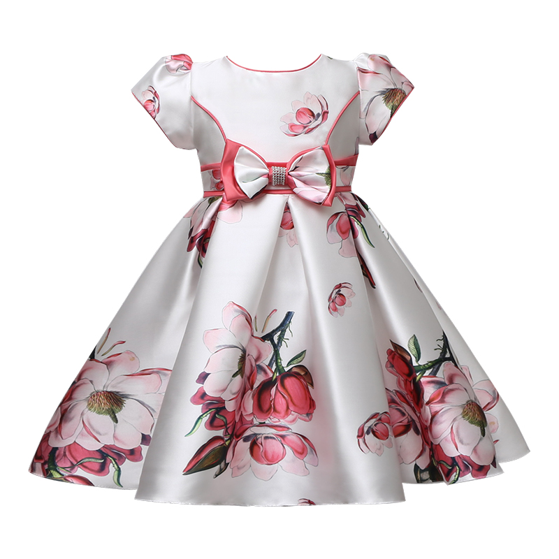 Toddler Girl Dresses Floral Pattern Girls Party Dress Spring Autumn Kids  Dress Casual Style Clothes Girl - AliExpress